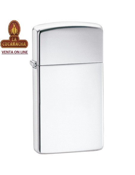 ZIPPO-ENCENDEDOR SLIM 1610 liso brillo cromado.