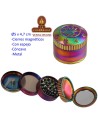 Grinder «María» metal concavo 4 partes union magnetica 5cm.