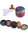 Grinder «Skull» metal concavo 4 partes union magnetica 5cm.