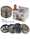 Grinder aluminio «CHAMP-HIGH Bitcoin» 5cm.