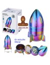Grinder aluminio «CHAMP-HIGH Spaceship rainbow» 5cm.