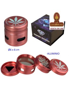 Grinder aluminio rosa 4...