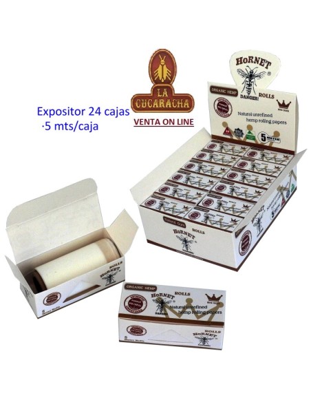 Hornet-Caja 24 Rollos 5 metros Papel Liar.
