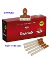 dragon-Cajón 10 Cajas 1000 tubos cigarrillo vacios.