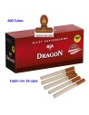dragon-Cajón 16 Cajas 600 tubos cigarrillo vacios.