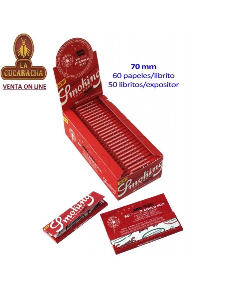 Caja 50 libritos 60 Hojas Papel Liar SMOKING THINNEST 70mm. nº 8.