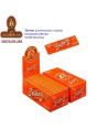 Caja 50 libritos 60 Hojas Papel Liar SMOKING ORANGE 70mm. nº 8.