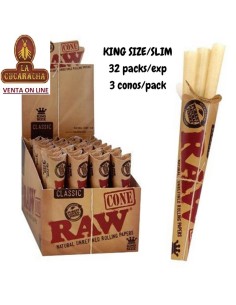 RAW-CAJA 32 PACK DE 3 CONOS...