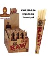 CAJA 32 PACK DE 3 CONOS RAW CLASSIC KS.