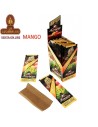 CAJA 25 SOBRES PAPEL NATURAL SABOR MANGO DE CAÑAMO AROMATIZADO.