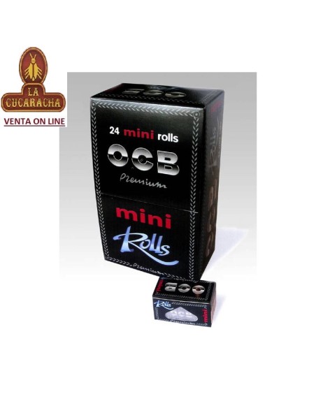 2 Cajas 24 mini rollos papel liar OCB PREMIUM ROLLS.