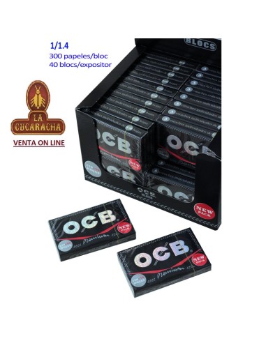 Caja 40 libros 300 hojas papel liar OCB PREMIUM 78mm.