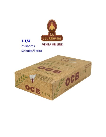 2 Cajas 25 libros 50 hojas papel liar OCB ORGANIC 78mm.