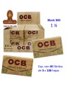 Caja 40 libros 300 hojas papel liar OCB ORGANIC 78mm.