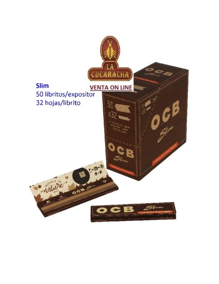 ocb VIRGIN-2 Cajas 50 libros 32 hojas papel liar 110mm.