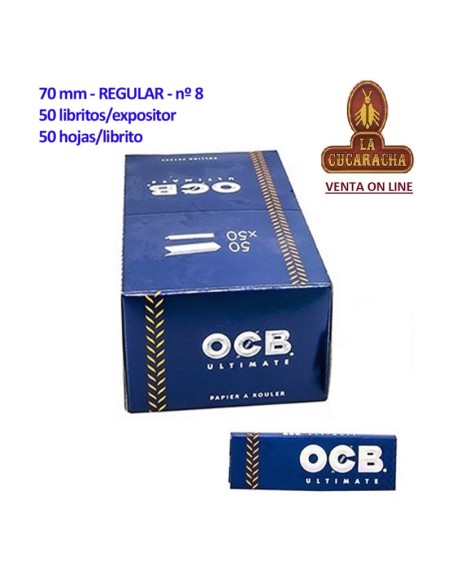 2 Cajas 50 libros 50 hojas papel liar OCB ULTIMATE 70mm.