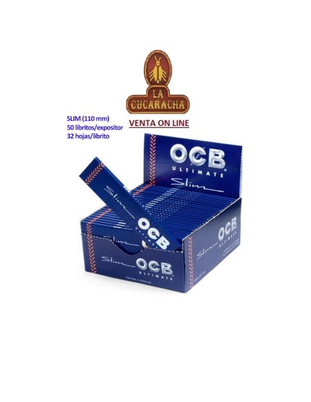 2 Cajas 50 libros 32 hojas papel liar OCB ULTIMATE 110mm.
