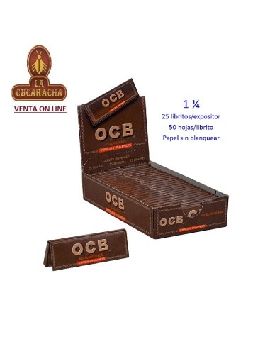 ocb VIRGIN-2 Cajas 25 libros 50 hojas papel liar 78mm.