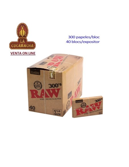 RAW-CAJA 40 LIBROS 300 HOJAS PAPEL LIAR 78MM.