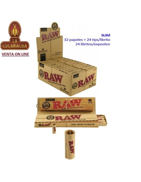 RAW-2 CAJAS 24 LIBROS 32 HOJAS PAPEL LIAR 110MM. MAS 24 TIPS preenrollados.
