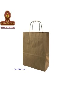 Caja 200 BOLSAS papel asa...