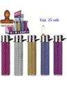 PROF-2 CAJAS 25 ENCENDEDOR Shiny refil RECARGABLE PIEDRA.