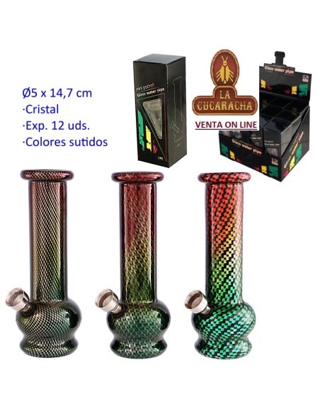 Caja 12 Bong cristal 14.7cm. modelos surtidos.