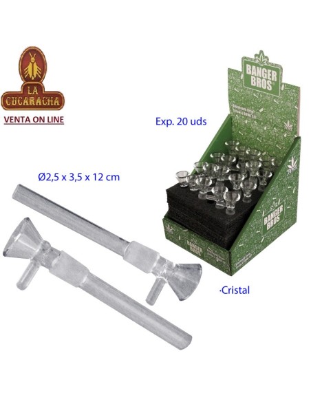 Caja 20 Bong-bangers cristal 12cm.