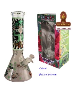 Bong cristal 13.5x34.5cm.