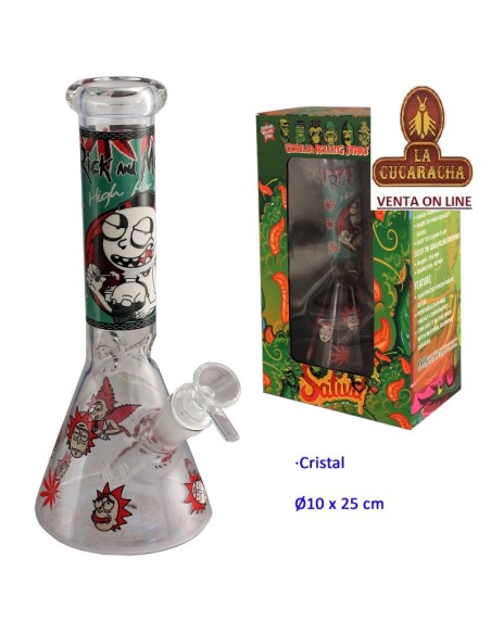 Bong de cristal 25cm.