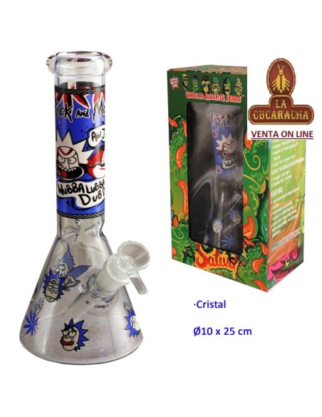 Bong de cristal 25cm.
