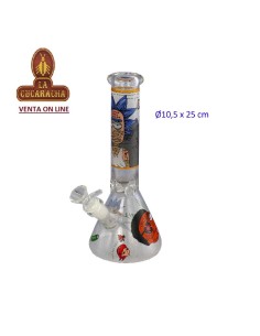 Bong cristal 25cm. Rick-Morty.