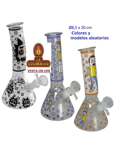 Bong cristal 20cm. Morty modelos aleatorios.