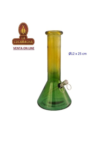 Bong cristal bicolor 25cm.