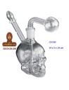 Bong cristal calavera 14.5cm.