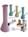 Bong cristal 21cm. colores surtidos.