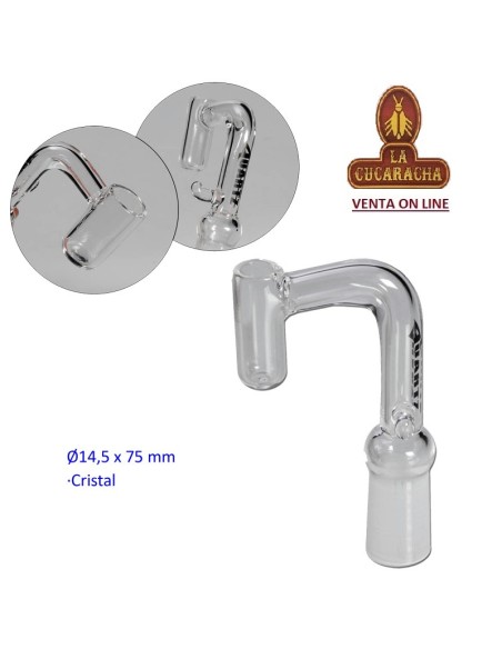 Bong-banger cristal Ø 14,5mm.x75mm.