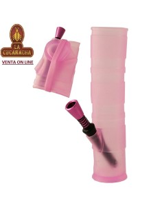 Bong plegable silicona sanitaria 20 cm. colores aleatorios.