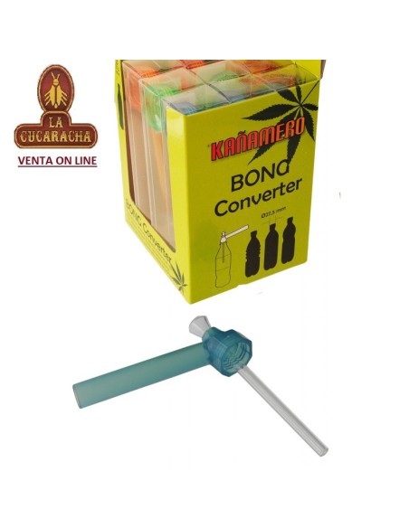 kañamero-Caja 12 adaptadores acrílicos bong converter.