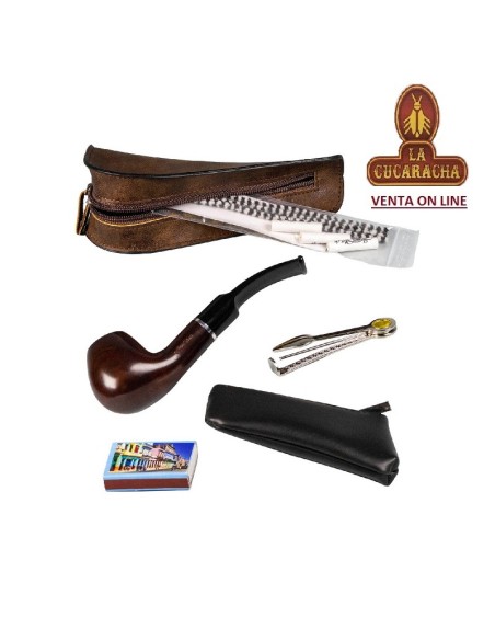 Set iniciacion fumar pipa y accesorios.