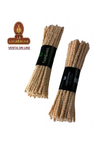 Bolsa 50 escobillas limpiapipas cilíndricas abrasivas 15.5cm.