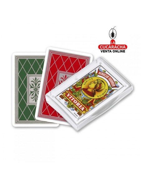 FOURNIER-Caja 12 Baraja Española, nº27- 40 cartas, estuche plástico.