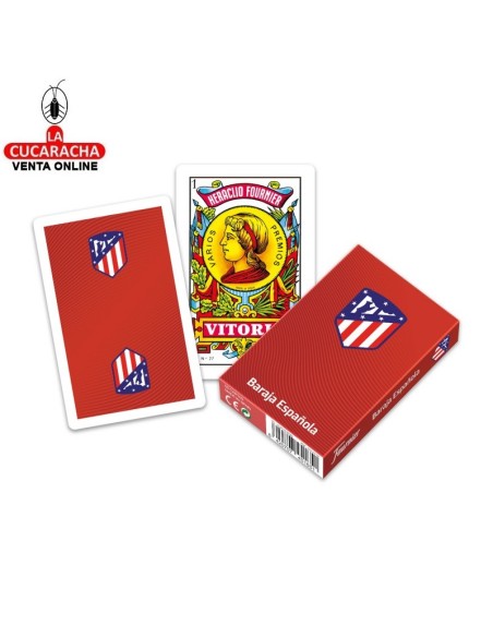 FOURNIER-Caja 12 Baraja Española 40 cartas Atletico de Madrid.