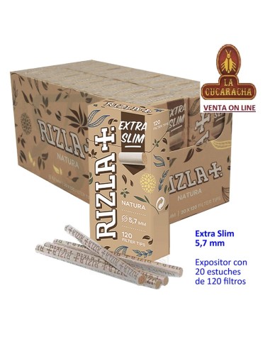 2 CAJAS 20 ESTUCHES 120 FILTROS RIZLA PRECORTADOS extra finos.