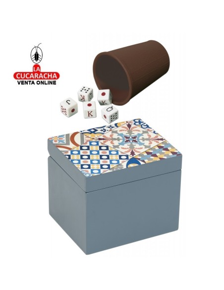 Cubilete 5 Dados Poker 16mm.