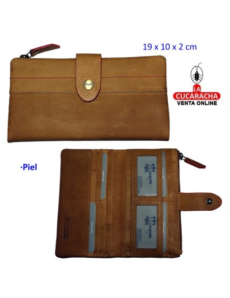 Billetero piel señora cuero.