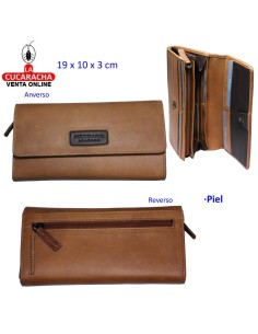 Billetero piel señora cuero.