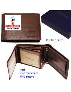 Billetero cartera piel...
