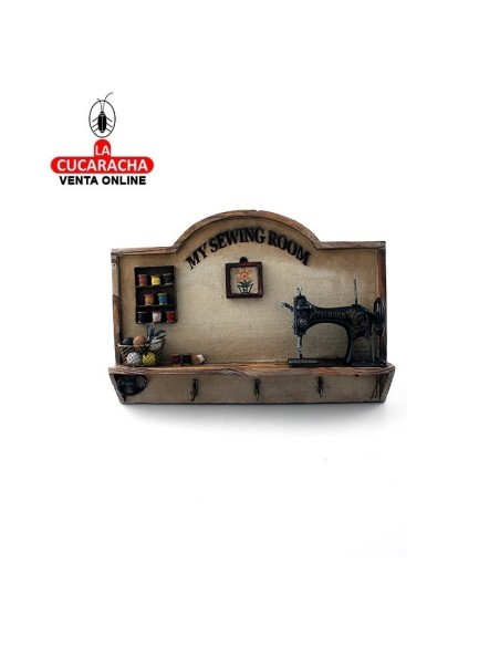 Perchero máquina coser Singer miniatura.