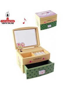 Joyero musical madera LOVELY.